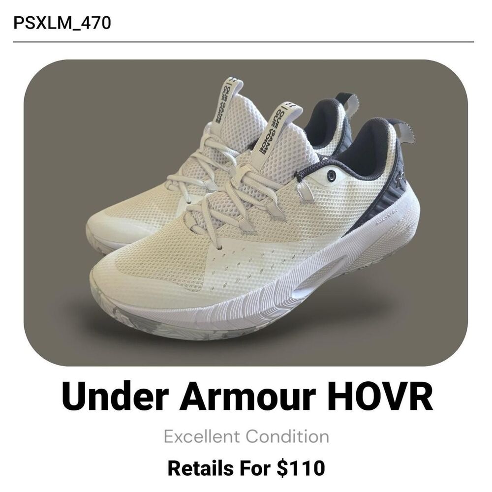 Under-armour Men's White and Cream Trainers